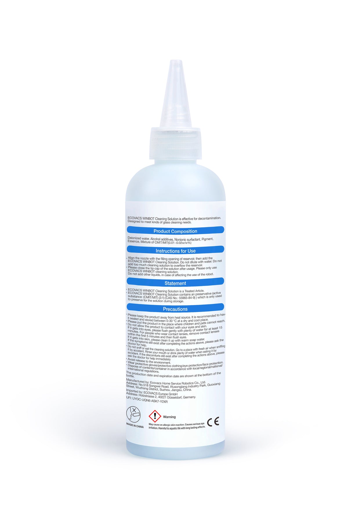 ECOVACS WINBOT專用清潔液(230ml)
